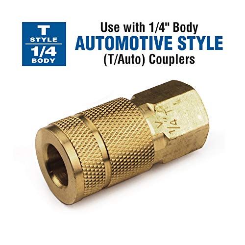 Primefit TP1414MS-B25-P Automotive Style Air Quick Connect Plugs/Nipples 1/4" Body x 1/4" Male NPT - Image 3