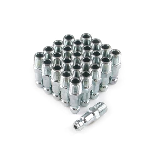 Primefit TP1414MS-B25-P Automotive Style Air Quick Connect Plugs/Nipples 1/4" Body x 1/4" Male NPT - Image 1
