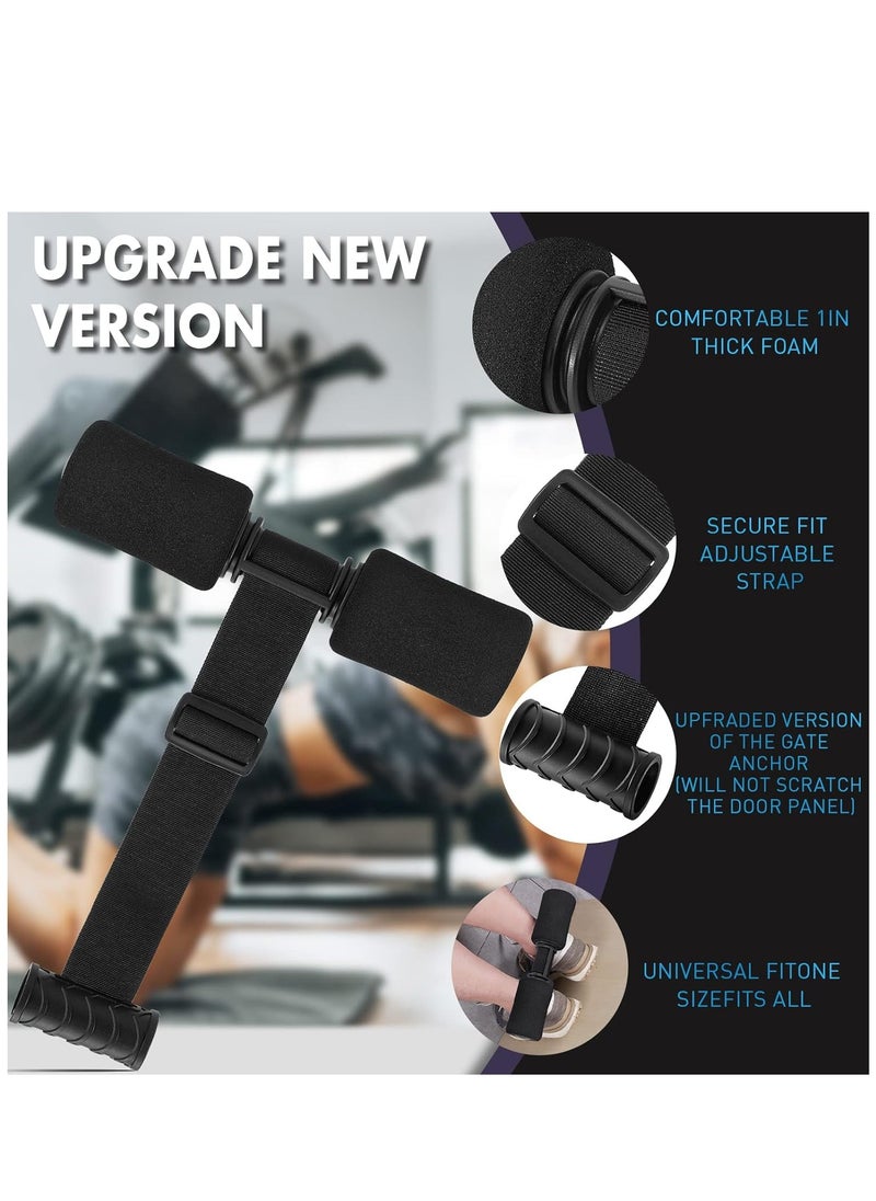 ALCOACH - Sit-up Equipment, Hamstring Exercise Belt Machine, Door Sit-Up Bar for Home Gym or Home Exercise, Portable and Adjustable Exercise Band - Image 1