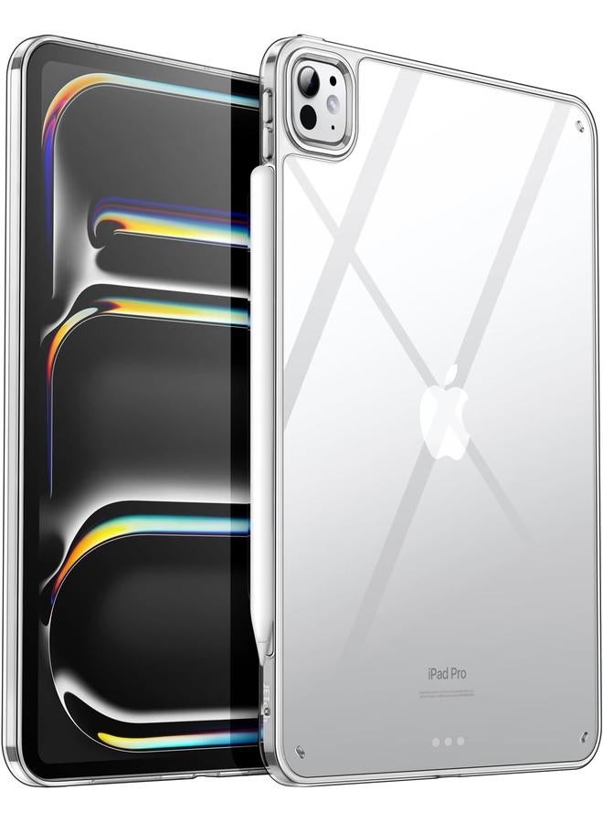 Jetech Clear Case For Ipad Pro 11 Inch M4 2024 Anti Yellowing Transparent Shockproof Slim Tablet Back Cover With Hard Pc Back And Soft Tpu Bumper - Image 1