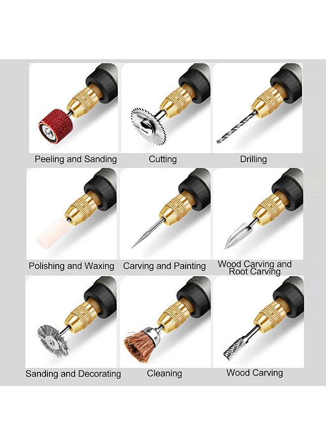 Mini Cordless Rotary Tool with With Digital Display Screen 3-Speed Grinder Kit with 25Pcs Accessories Type-C Charging Art Craft Tool for Grinding Cutting Engraving Drilling and Small DIY Crafts  - Image 4