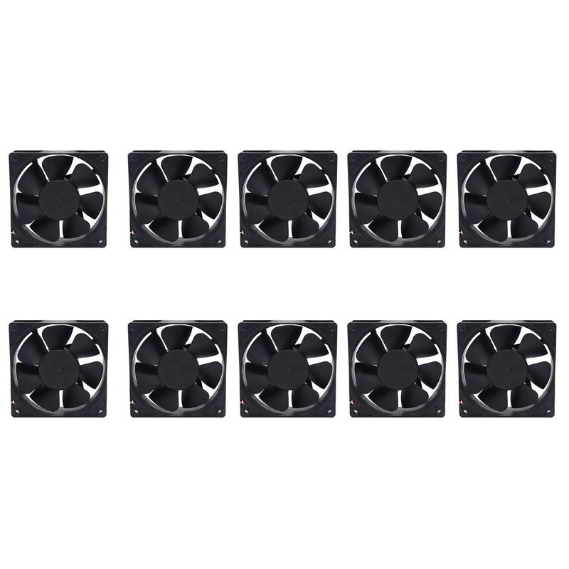 Electronicspices Electronic Spices 10Pcs 12V Brushless 3Inch Dc Cooling Fan For Pc Case,Cpu Cooler Black (80X80) Mm - Image 5