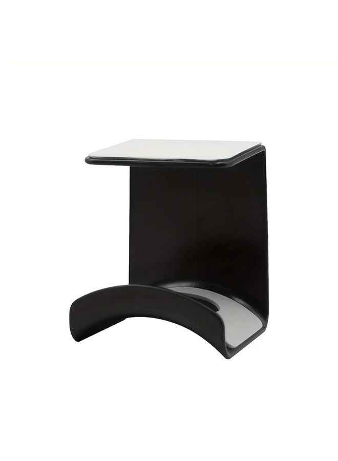 Black No Drill Headphone Hanger Easy Install Under Seat Or Wall Storage Hook - Image 1