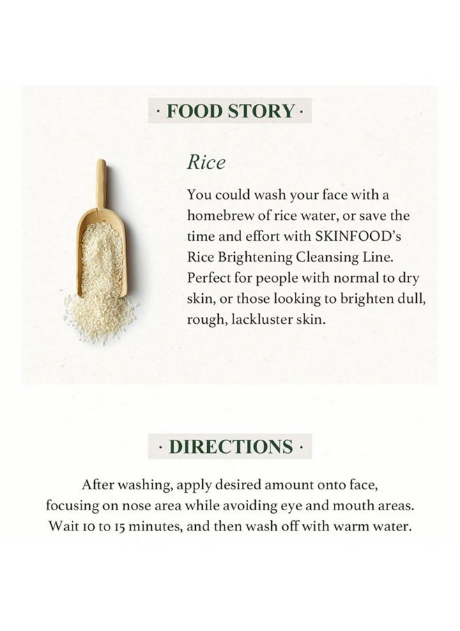 SKIN FOOD since 1957 - Skinfood Rice Mask Wash Off 120G I Unclogs Pores I Gentle Exfoliator I Tightens Skin I Youthful Glow | Hydration | Brightening Effect | Korean Skincare, 1 Count - Image 1