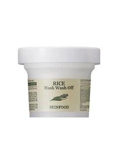Skinfood Rice Mask Wash Off 120G I Unclogs Pores I Gentle Exfoliator I Tightens Skin I Youthful Glow | Hydration | Brightening Effect | Korean Skincare, 1 Count