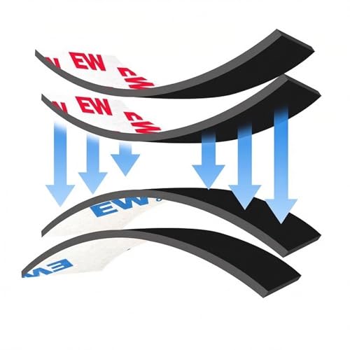 JINGZHAN A+B Magnetic Tape Strips with Adhesive,4 Pack(1" x 12") Flexible Magnet Strips for DIY Crafts,Fridge & Whiteboard Organization,Lightweight Hold,Rig Strips Magnetic for Home & Office Use - Image 1