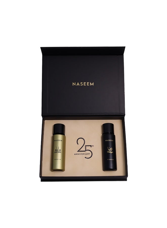Naseem Tahmid Collection Gift Set for Men and Women – Dunya & Salwa Eau de Parfum – 30ML - Image 1