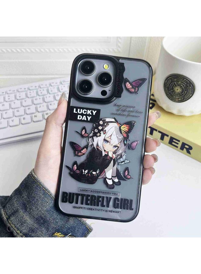 اس-توب جراب هاتف iPhone 14 Pro Max بنمط دائرة موجة ملونة إبداعية - Image 2