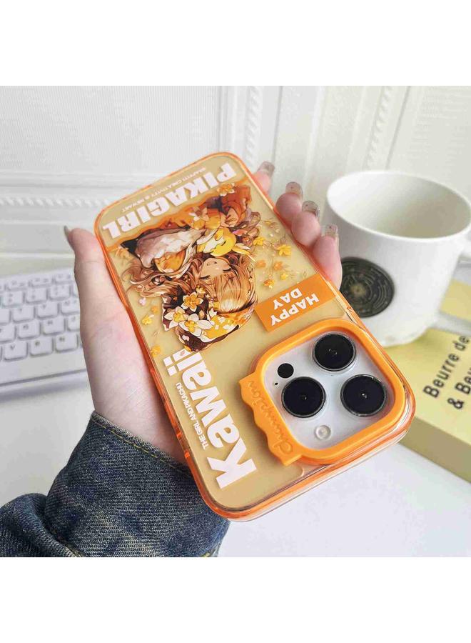 اس-توب جراب هاتف iPhone 14 Pro Max بنمط دائرة موجة ملونة إبداعية - Image 3