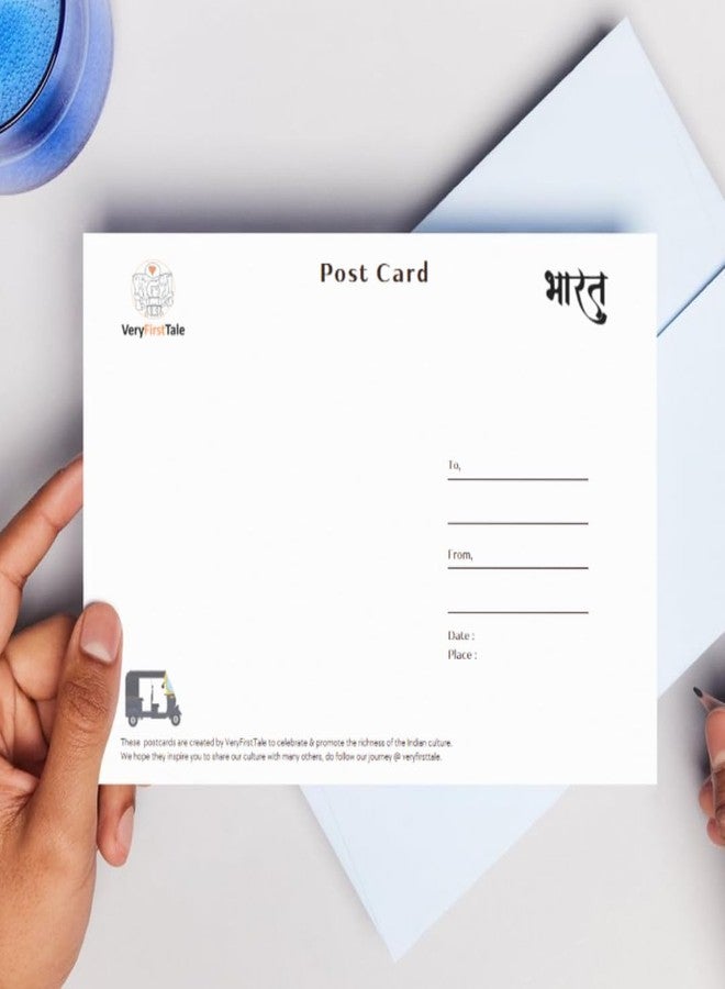VERYFIRSTTALE India Postcards | Greetings From India - Golden Temple Postcard | Pack of 5 | Postcards of India | Indian Souveniers | Glossy Finish | 14 cms x 10.7 cms with FREE Envelopes - Image 5