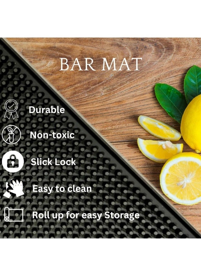 Generic - Premium Single Bar Mat 30*45 cm Versatile and Durable Bar Mats for Coffee Bar Mat, Glass Drying Mat - Image 1
