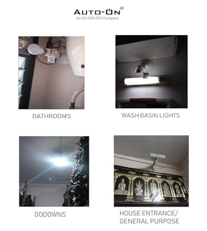 Auto-ON Motion Sensor Bulb Holder (Converts Any Bulb to Automatic) (Electricity Saver) (No Day/Night Sensing) (One Year Waranty)- Pack of 1 - Image 3
