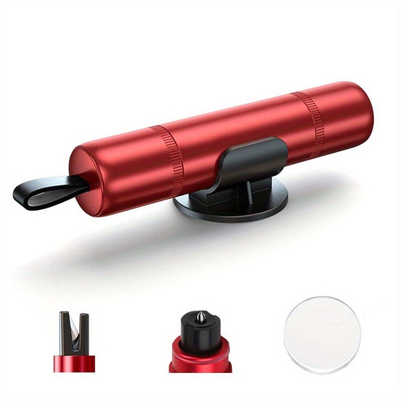 Car Window Breaker Safety Hammer 2-in-1 Seat Belt Cutter Emergency Escape Tool for Land and Underwater Black 3pcs - Image 2