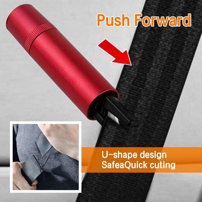 Car Window Breaker Safety Hammer 2-in-1 Seat Belt Cutter Emergency Escape Tool for Land and Underwater Black 3pcs - Image 4
