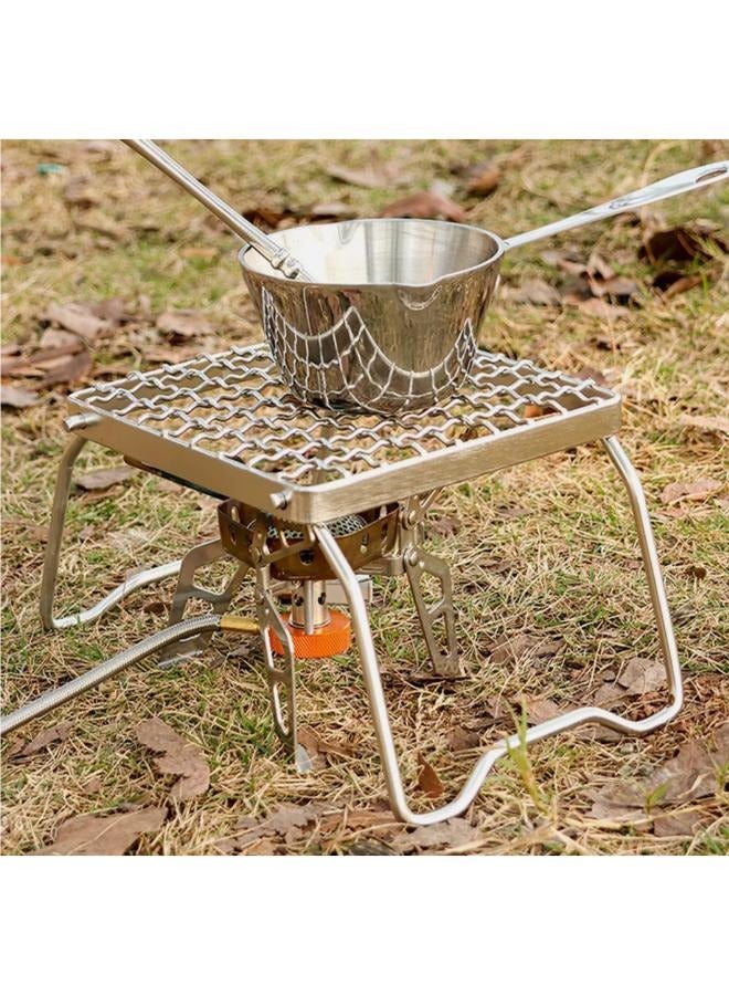 BBQ Grill Foldable Barbecue Rack Stove Camping Grate Gas Stand Outdoor Cooking - Image 5