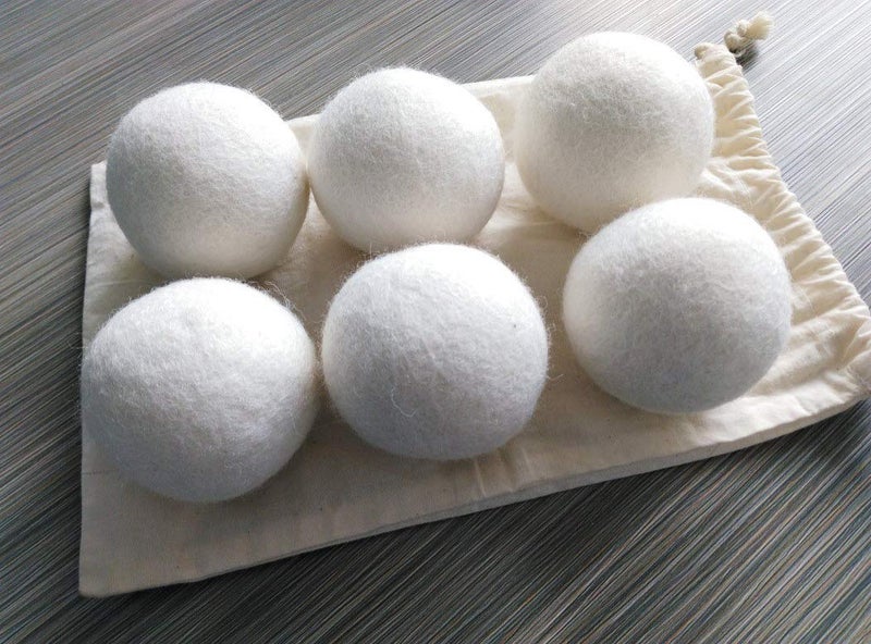 BICHI Simple Natural Products Wool Dryer Balls - Fabric Softener and Dryer Sheets for Laundry Supplies - Reusable Wrinkle and Static Guard Wool Balls - Unscented for Sensitive Skin (6 XL Pack) - Image 3