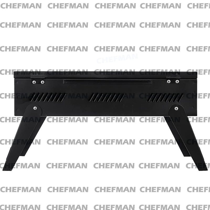 Chefman Briefcase Barbeque Grill Accessories with 8 Skewers Set Black for Home and Picnic - Image 5