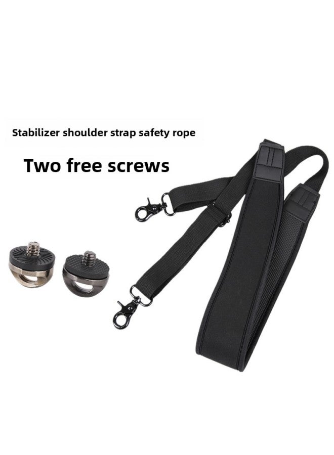 Generic Suitable For DJI Zhiyun Weebills Ruying Sc Three-Axis Stabilizer Shoulder Strap Rope Shock-Absorbing Halter Strap Buckle-Body Color:Shoulder Strap + 1/4 Screw  - Image 2