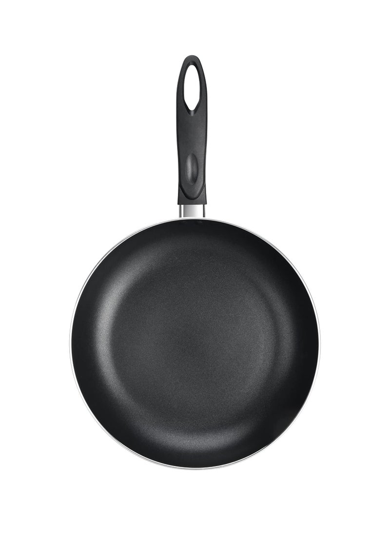 NutriChef Black Small Frying Pan 8 inch Professional Nonstick Skillet Kitchenware TopGrade Aluminum Alloy StainResistant Saucepan Effectively Distributes Retains Heat for Even Cooking