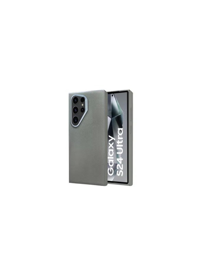 CATANES Samsung Galaxy S24 Ultra Vegan Leather Case Cover, Slim Fit, Raised Edges for Camera and Screen Protection - Image 1