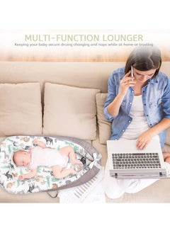 Moro Moro Cotton Baby Nest with Full Zipper – Adjustable & Portable for Newborns  - Image 5