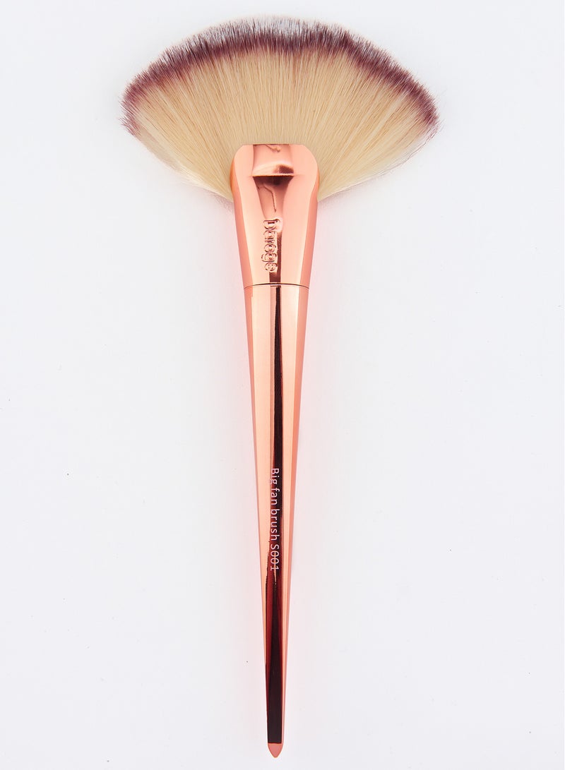 Daroge Professional Big Fan Makeup Brush Rose Gold S001