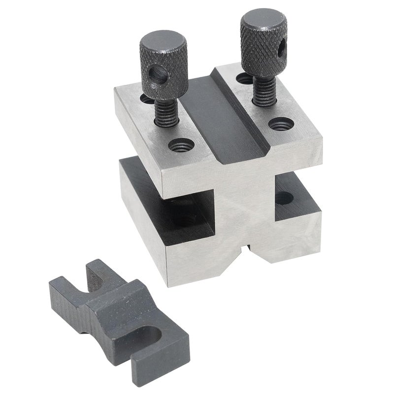 HFS (R) V Blocks with Clamp Set 1-3/8 x 1-3/8 x 1-3/16 Hardened Steel 90 Degree Angle Accuracy V Block Set Multi-Purpose Gauge Machinist Tool - Image 4