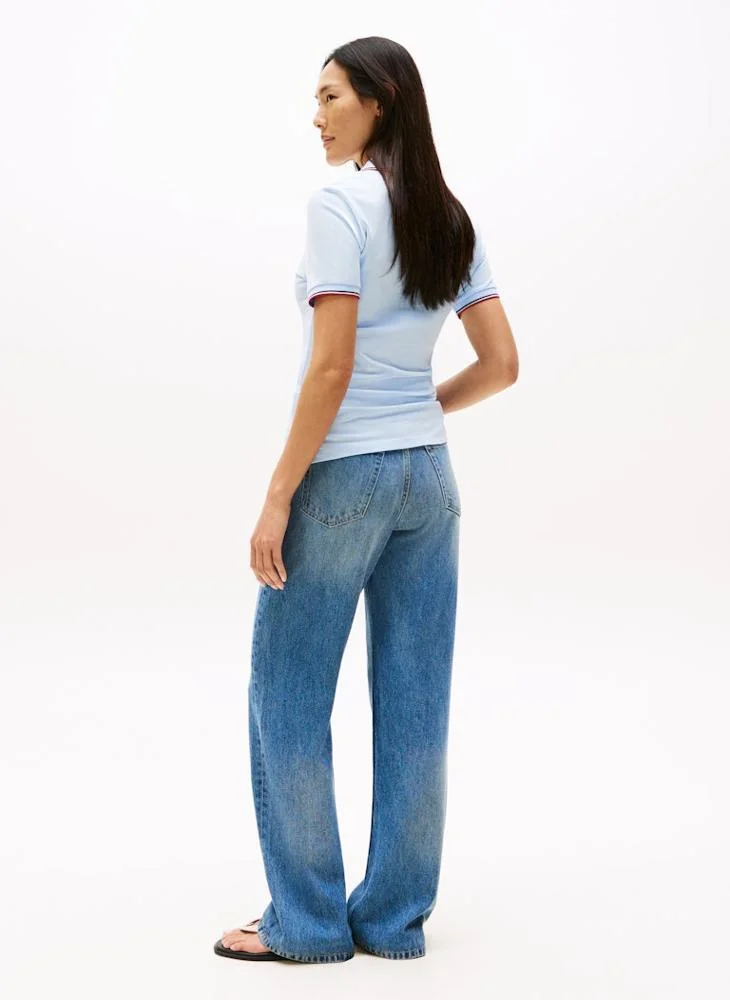 تومي هيلفيغر 1985 TIPPING SLIM OPEN Short sleeve POLO