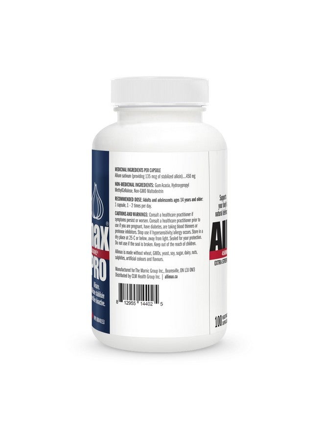 Allimax Pro 450mg 100 Vegicaps. Allicin Garlic Supplement to Support Your Body’s Immune Function. With Stabilized Allicin Extracted from Clean & Sustainable Spanish Grown Garlic. Professional Strength - Image 2