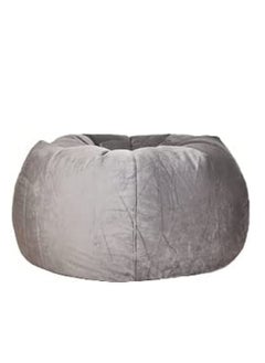 ANDERSON ANDERSON Ultra Soft Large Luxury Velvet Bean Bag Chair Filling with Beans Highly Comfortable Suitable For Kids And Adults Grey Colour  - Image 1
