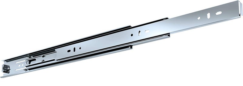 Hettich قناة كروية تلسكوبية KA 5632/650 مم | تشطيب زنك، إغلاق عادي | قناة درج للمنزل والمطبخ وخزانة الملابس | سعة تحميل 45 كجم | تمديد كامل (فولاذ مجلفن، 2 قطعة) - Image 3