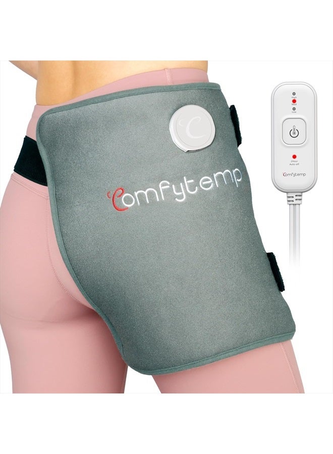 Comfytemp وسادة تسخين الورك لتخفيف آلام الورك/عرق النسا - مؤهلة لـ FSA HSA دعامة دعم الورك، هدايا يوم الأب من الابنة، وسادة تسخين كهربائية للظهر السفلي/الفخذ/الأرداف، علاج طبيعي ساخن (S/M) - Image 1