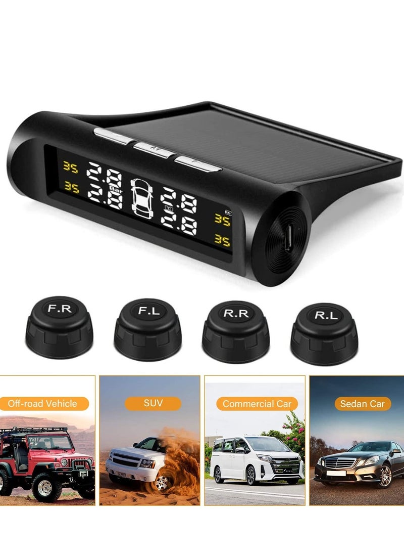 Generic TPMS Car Tire Pressure Temperature Monitoring System (Black) - Image 2