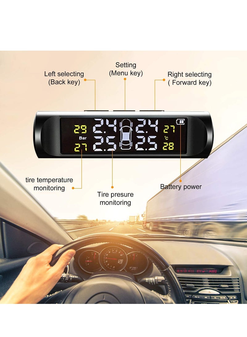 Generic TPMS Car Tire Pressure Temperature Monitoring System (Black) - Image 4