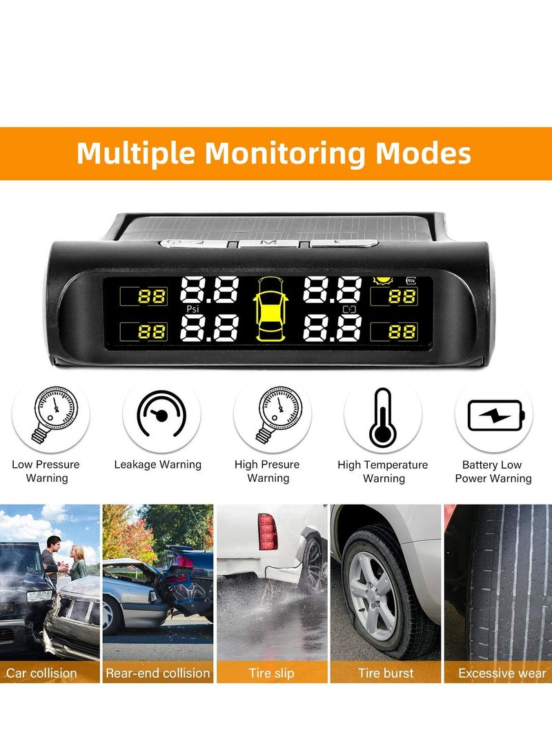 Generic TPMS Car Tire Pressure Temperature Monitoring System (Black) - Image 5