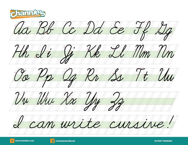 Channie's Channieâ€™s Quick & Neat Cursive Handwriting 250 pages count front and back, 8,5â€ x 11â€ - Image 2