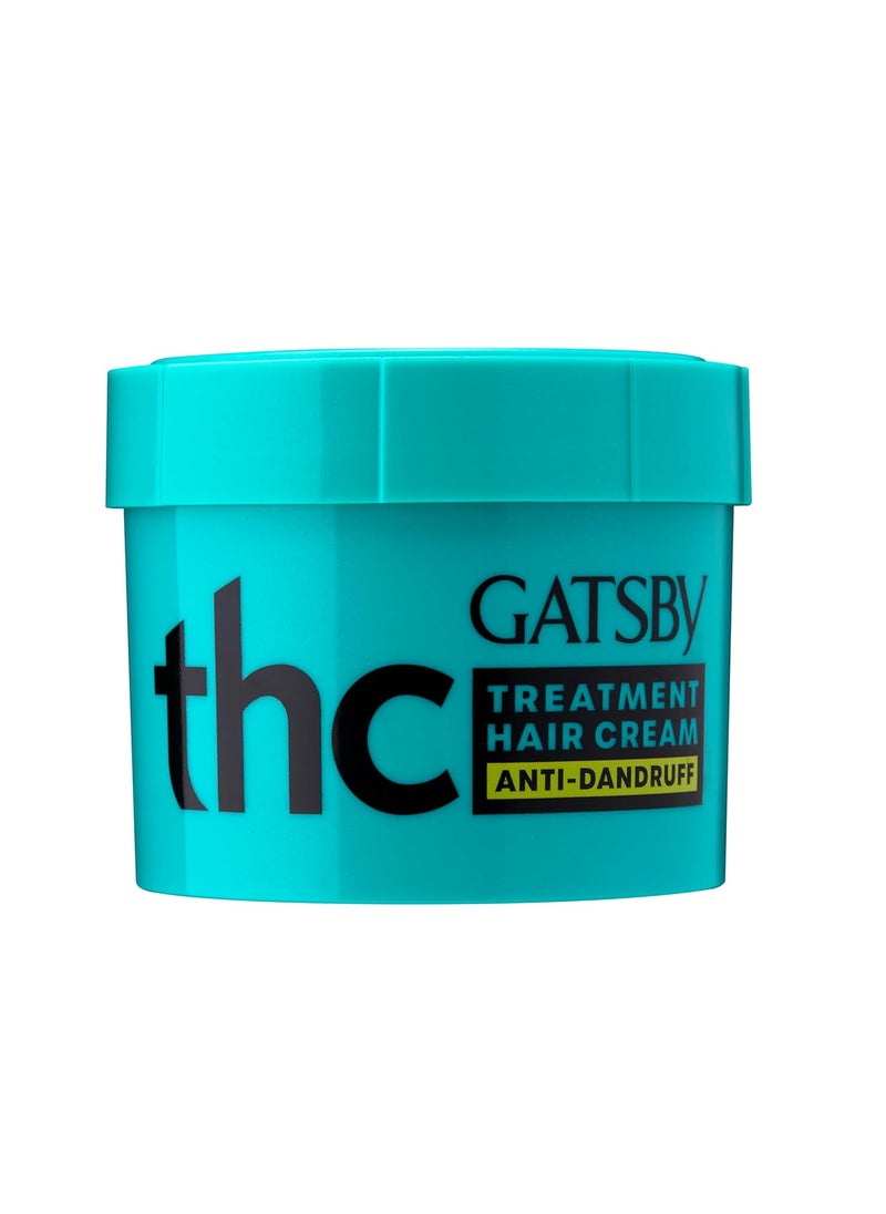 GATSBY Gatsby Treatment Hair Cream for Normal Hair Anti Dandruff Contains Conditioning Agents Vitamin E Pro Vitamin B5 Non Sticky Non Greasy Fresh Spicy Citrus Fragrance 250 gm  - Image 1