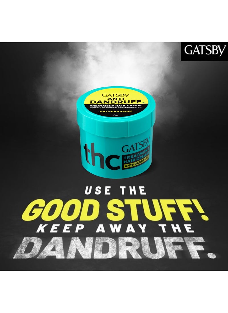 GATSBY Gatsby Treatment Hair Cream for Normal Hair Anti Dandruff Contains Conditioning Agents Vitamin E Pro Vitamin B5 Non Sticky Non Greasy Fresh Spicy Citrus Fragrance 250 gm  - Image 5