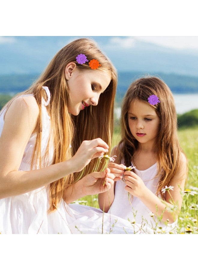 Yolev 76 Pieces Self Hinge Hair Barrettes Plastic Hair Barrettes Hair Clip Pins Cartoon Design Hairpin Colorful Cute Hair Barrette Hair Clip Flower Bow Hair Barrettes For Girls (Random Color) - Image 2