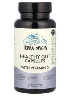 Terra Origin Healthy Gut Capsules with Vitamin D 60 Capsules 