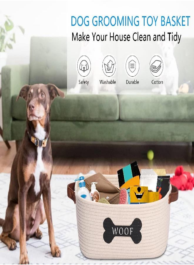 Morezi Cotton Rope Dog Toy Basket with Handle, Large Dog bin, Puppy Kitty Bed, Dog Toy Basket - Perfect for Carry pet Toys, Blankets, leashes, chew Toys, Diapers - Beige - pzsku/ZDD5B99E367490FB49182Z/45/_/1692791620/0ee22056-3a3f-45ee-8000-943e8badf2b8