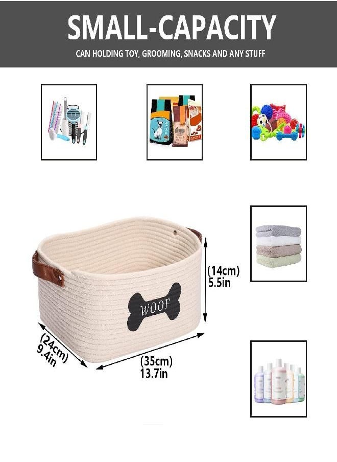 Morezi Cotton Rope Dog Toy Basket with Handle, Large Dog bin, Puppy Kitty Bed, Dog Toy Basket - Perfect for Carry pet Toys, Blankets, leashes, chew Toys, Diapers - Beige - pzsku/ZDD5B99E367490FB49182Z/45/_/1692791756/b2a54e84-8943-4067-81f2-27428790cc51