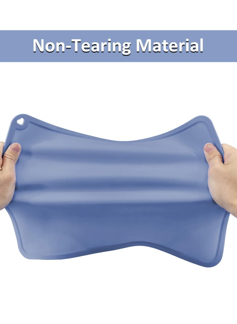 Silicone Toddler Placemat Baby Placemats Durable Food Grade Silicone With Non Slip Suction Reusable Children’s Dining Food Mat for Kids 2 Pack - Image 2