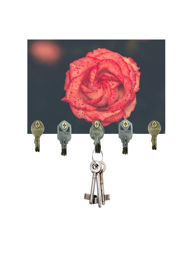 Go Hooked Digital Printed Wooden Designer Key Holder (VMCHABI-75) - Image 2