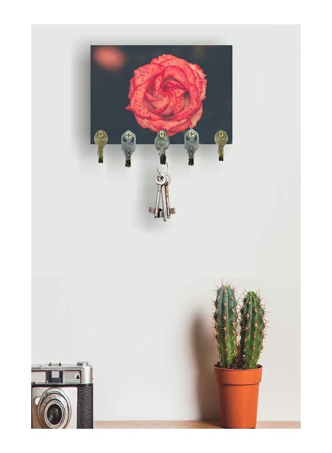 Go Hooked Digital Printed Wooden Designer Key Holder (VMCHABI-75) - Image 3