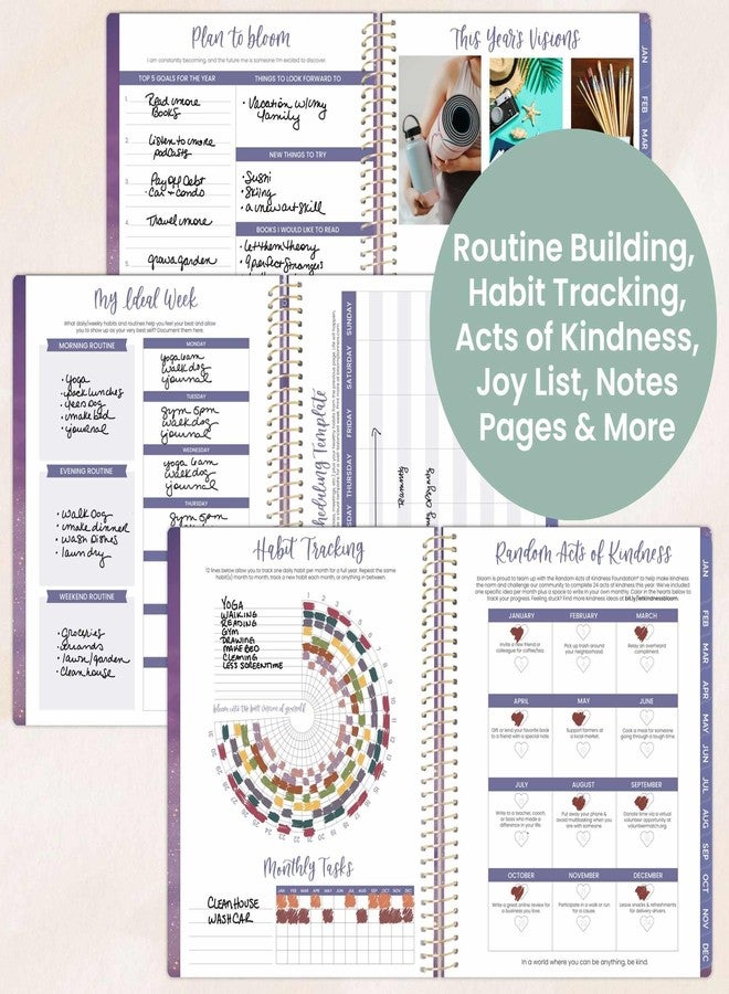 بلوم ديلي بلانرز مخطط بلوم اليومي لعام 2026 (من يناير إلى ديسمبر) - 8.5 بوصة × 11 بوصة، دفتر تنظيم أسبوعي وشهري مؤرخ مع ملصقات وعلامات تبويب - غلاف مرن ناعم - أشياء جيدة قادمة - Image 5