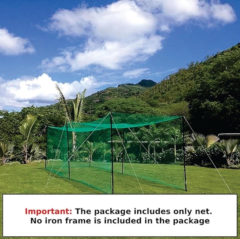 NETYLON Cricket Practice Net (2mm Thickness) Havey Duty Nylon for Batting Net Backyard & Professional Use – UV Resistant & Weatherproof (15 Ft x 60 Ft) - Image 3