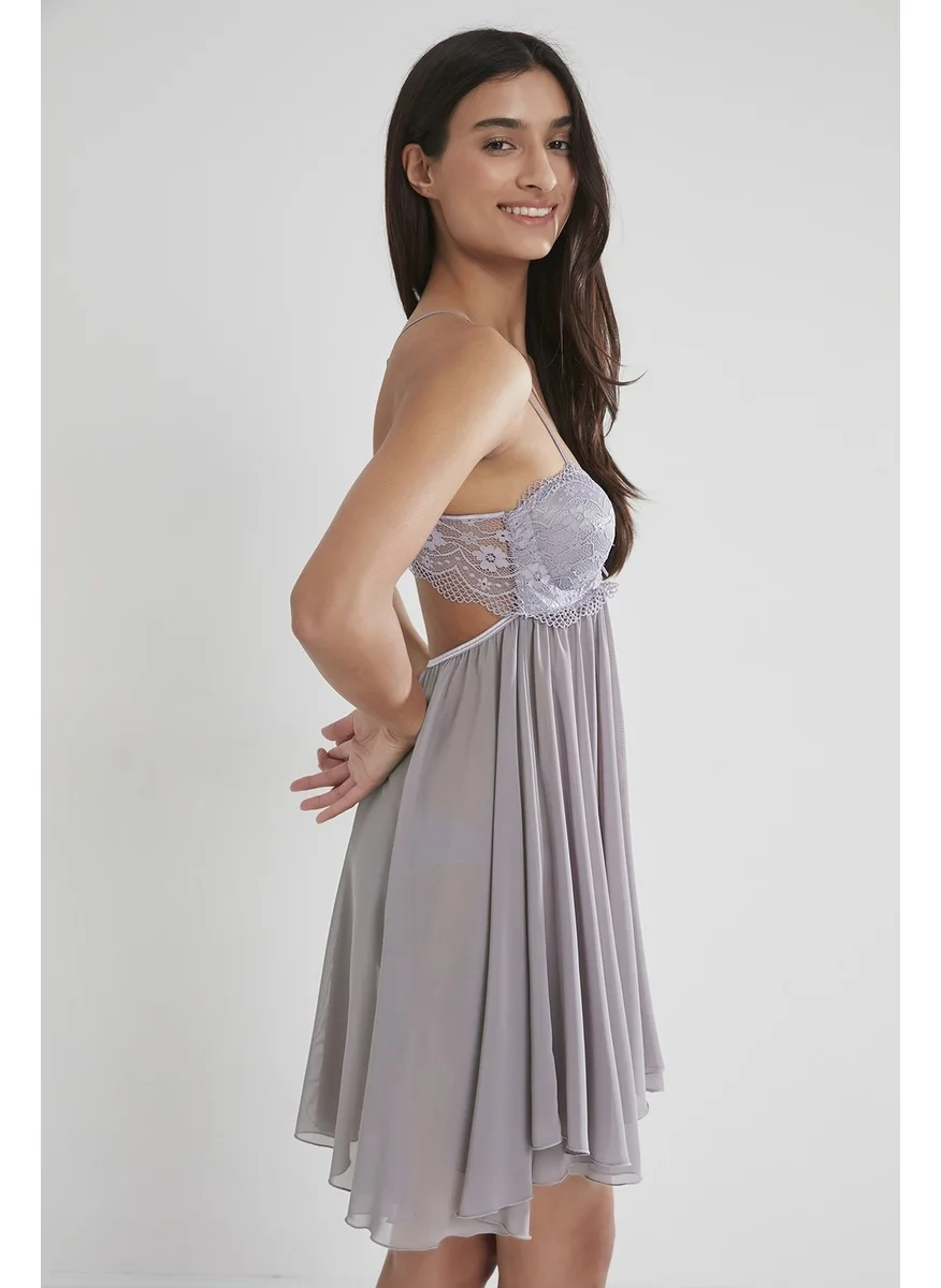 بيير كاردان 880 Satin Nightgown - Royal