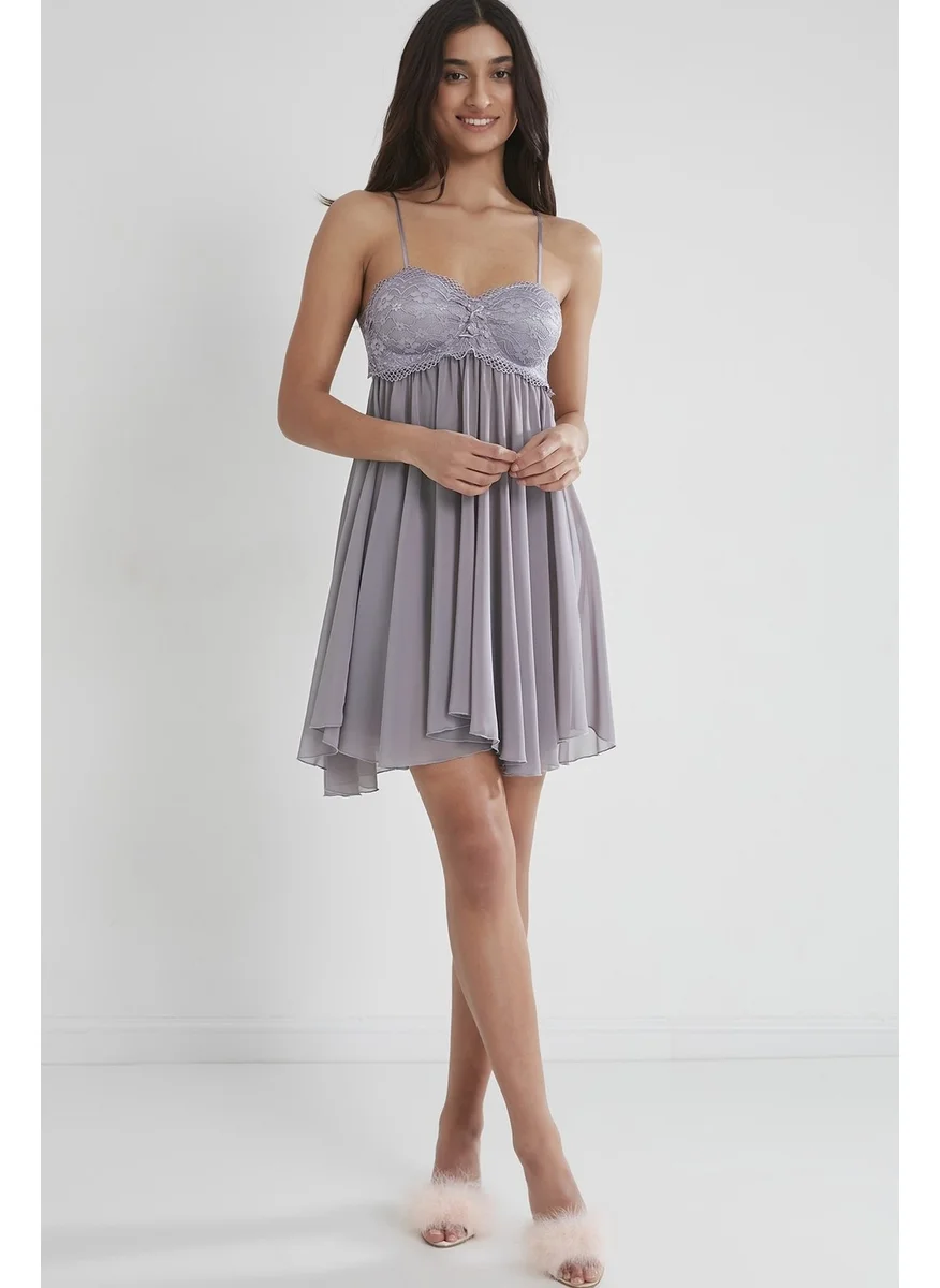 بيير كاردان 880 Satin Nightgown - Royal