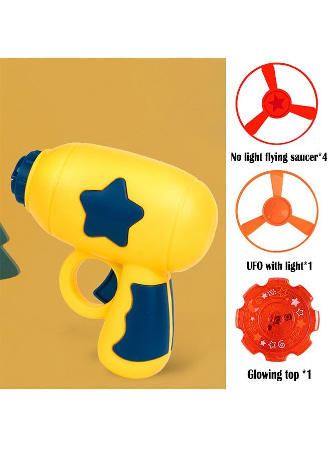 Children's Spinning Glowing Frisbee Gyro Gun Toy  - Image 1